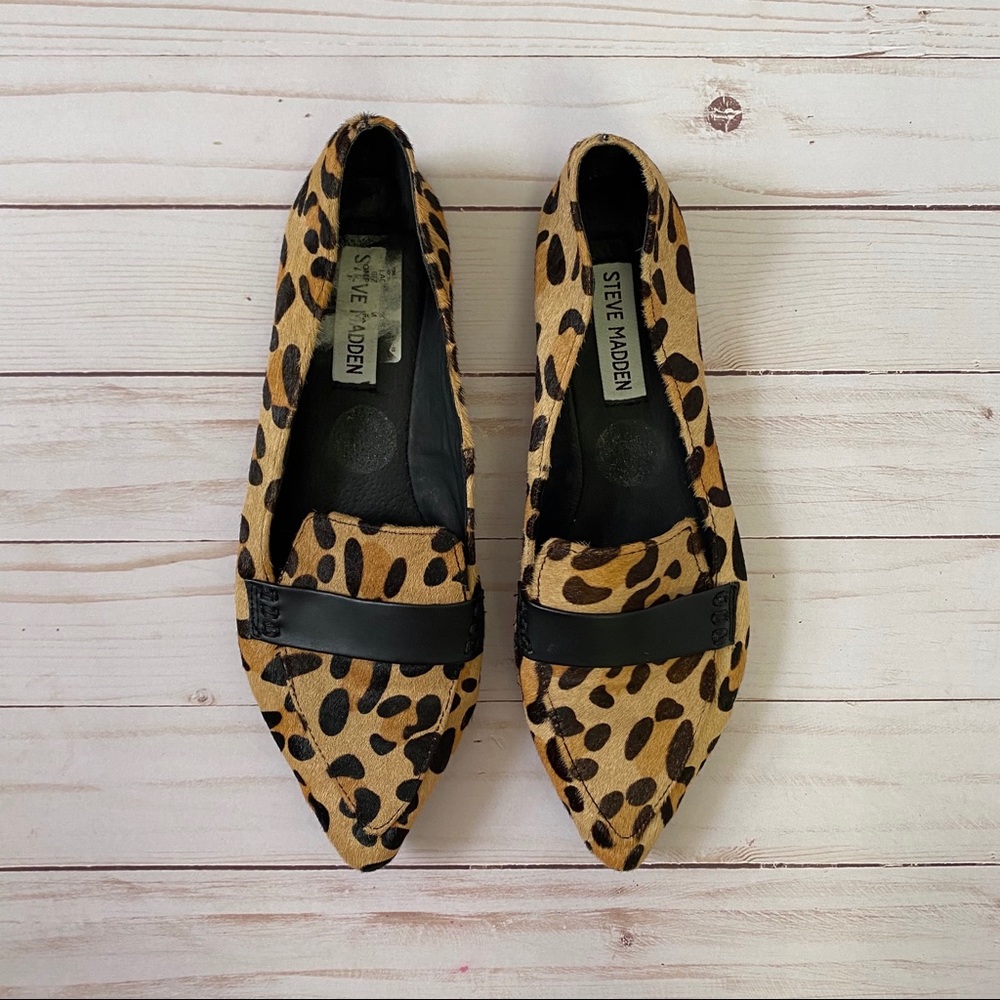 Steve Madden cow leather loafers